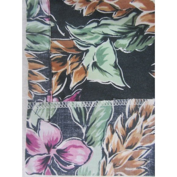 Hanauma Bay vtg 90s Men Hawaiian camp shirt p2p 24 reverse print aloha floral - Picture 9 of 9